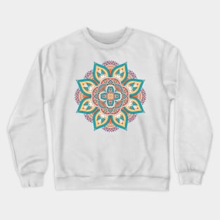 Colorful Mandala, mandala-design, mandala-art, geometric, abstract, mandala and spirituality, colorful, rainbow, mandala pattern, mandala flower patterns, Flower Mandala ,Spirituality Crewneck Sweatshirt